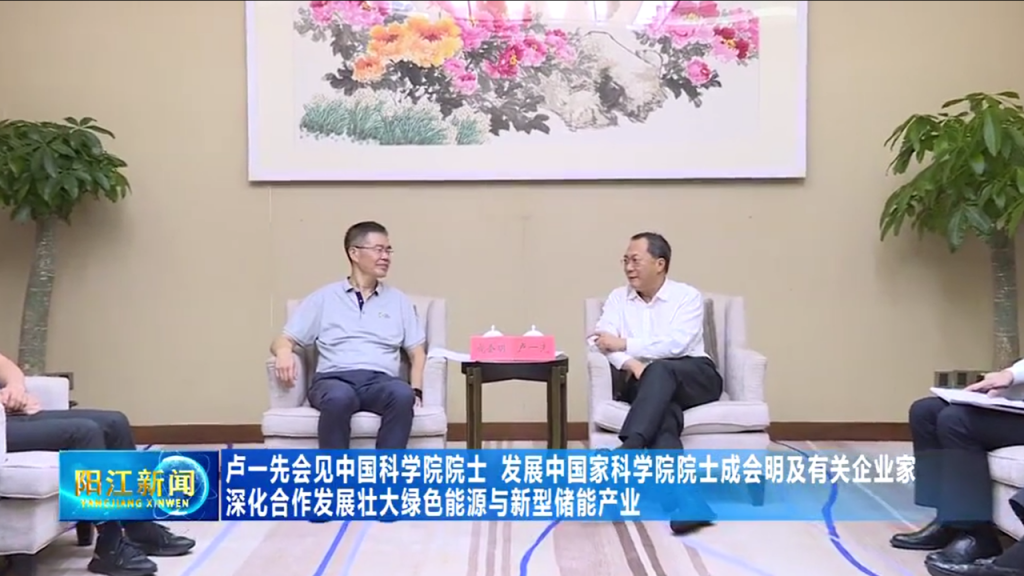 阳江市委书记卢一先会见成会明 张传卫 陈高志一行