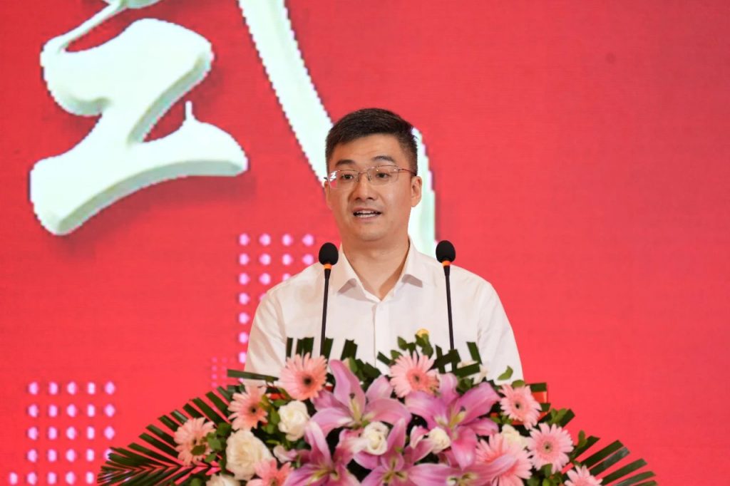 亿杰宛鸣总经理张屾在山东能源西北矿业首个科创平台揭牌上发言